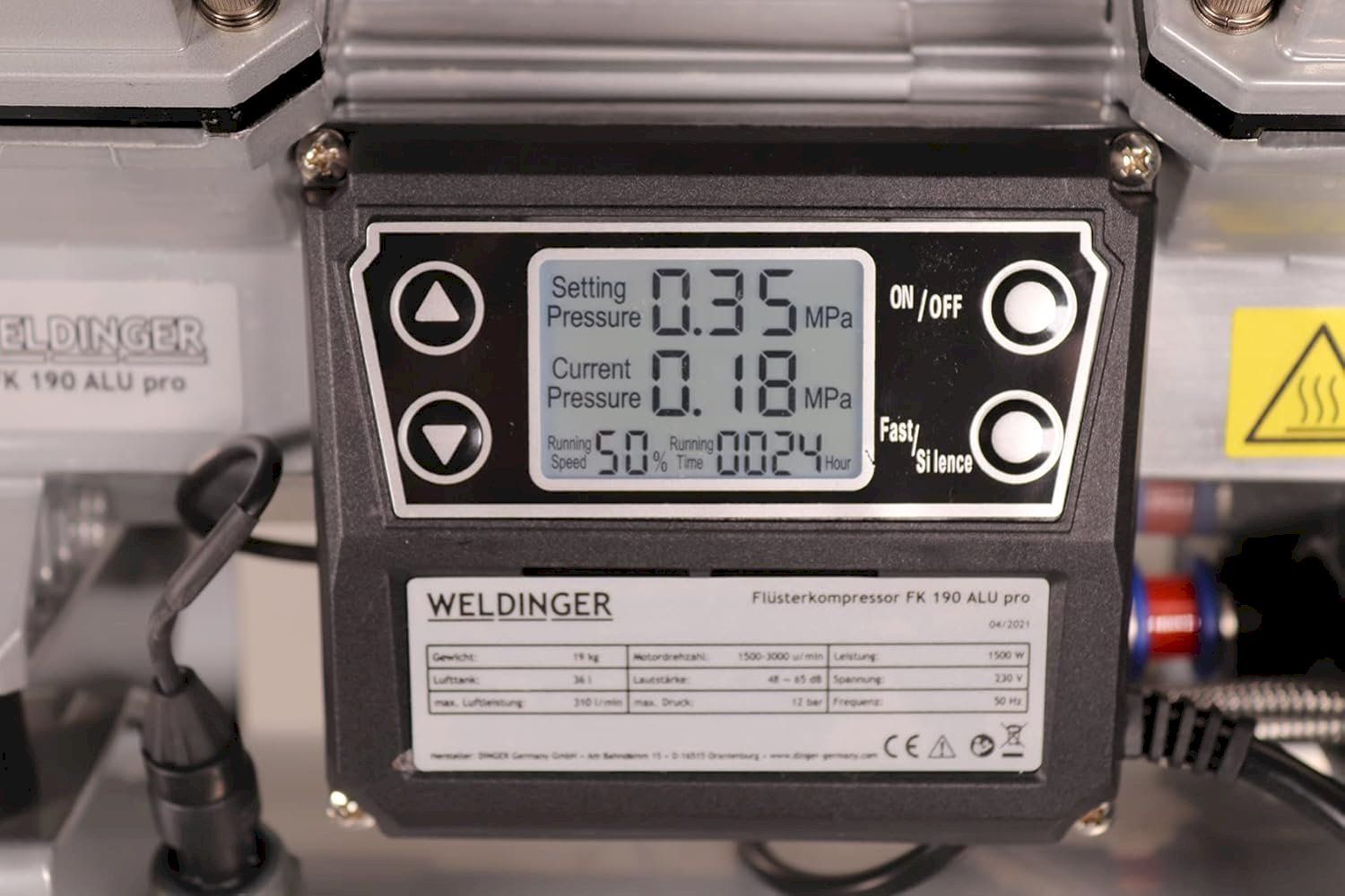 Kompressoren: WELDINGER FK190Alu pro Flüsterkompressor – Neu und originalverpackt aus Bottighofen von zaap 4