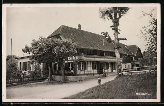Cartoline postali: Ammerzwil, Restaurant mit Kastanienbäum – Usato da Berlin venduto da bartko-reher