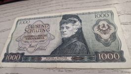 1000 Schilling 1. Juli 1966 Österreich Banknote 