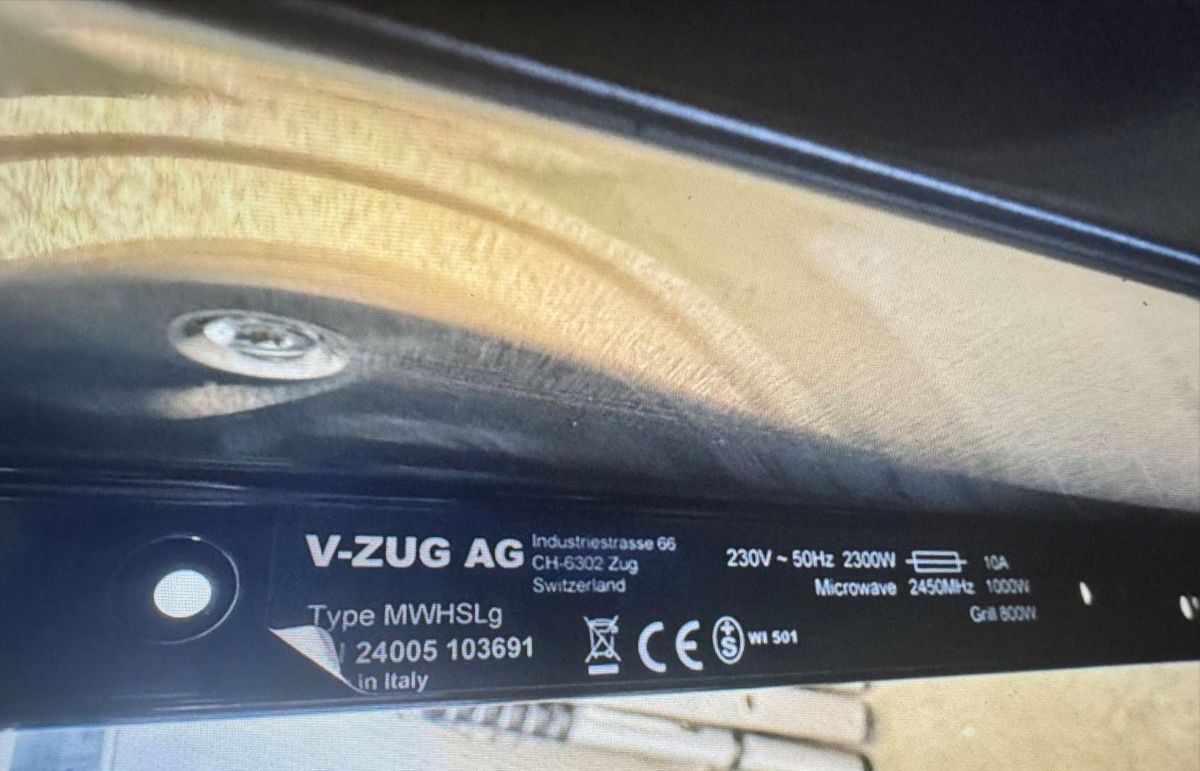 V-Zug Forni: V-Zug Mikrowelle / Zug Microwave – Nuovo (secondo la descrizione) da Wädenswil venduto da katdede 1