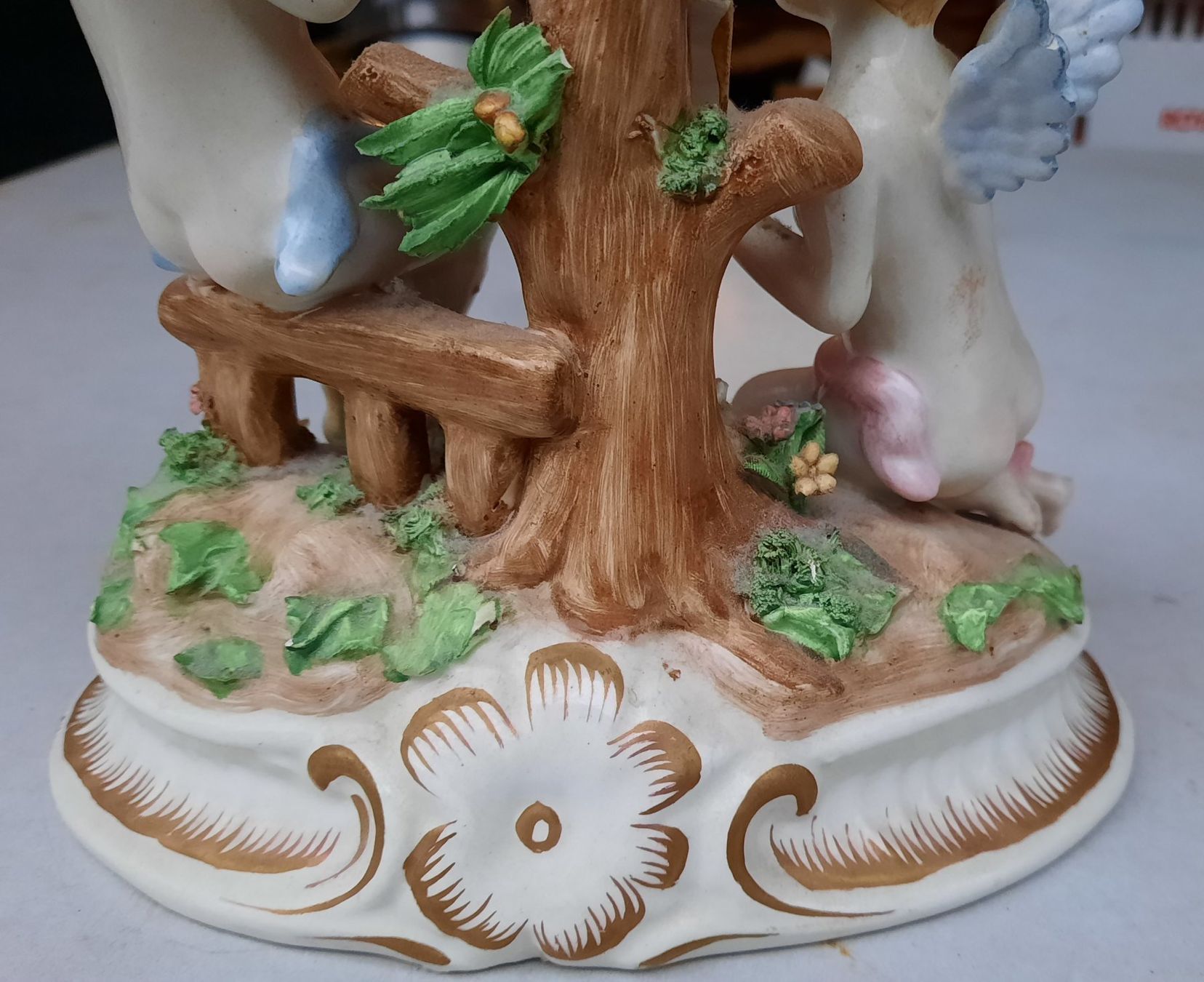 Statuette: Antike Porzellanfigur mit Engel – Usato da Weinfelden venduto da JoeBaer 7