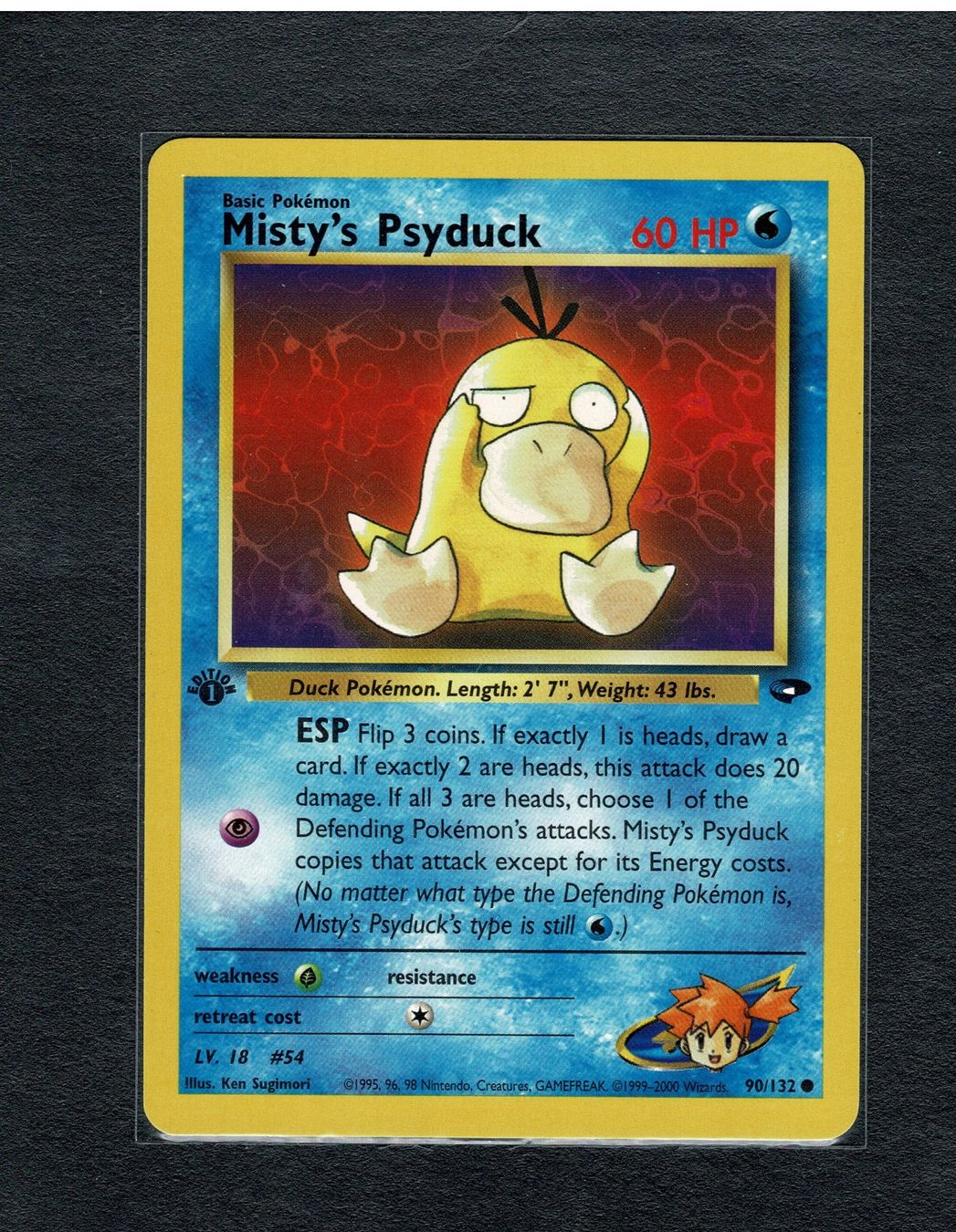 Pokémon Carte collezionabili: Misty's Psyduck - 1st Gym Challenge – Usato da Giubiasco venduto da rude01