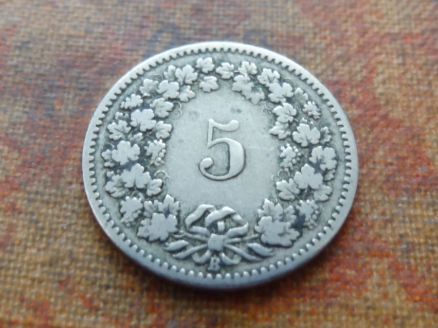 Tutti le monete: 5 Rp. 1898  (B) – Usato da Romanel-sur-Lausanne venduto da Swift13 1