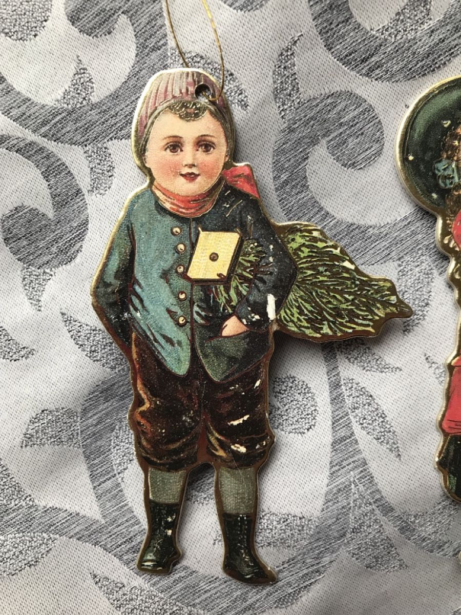 Tutte le decorazioni: Mädchen Junge Aufhänger aus Karton Weihnachten – Nuovo (secondo la descrizione) da Alpnach Dorf venduto da marvo 2