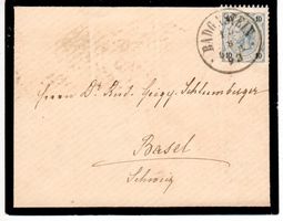 Brief, Badgastein - Basel  1893