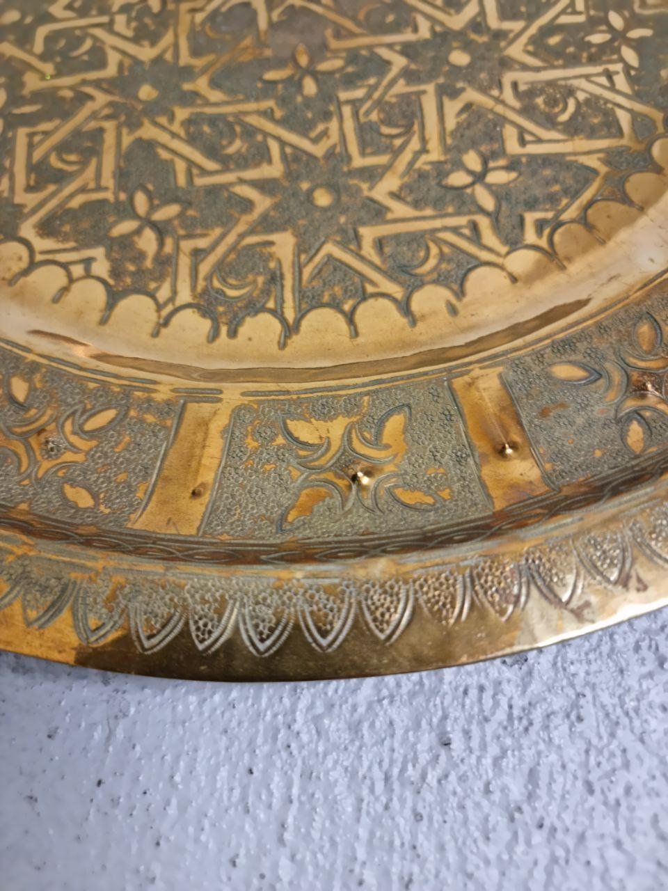 Tutte le decorazioni: Messing Tablet mit Gravuren, orientalisch, Vintage Style – Usato da Binningen venduto da wei_nqt8 4