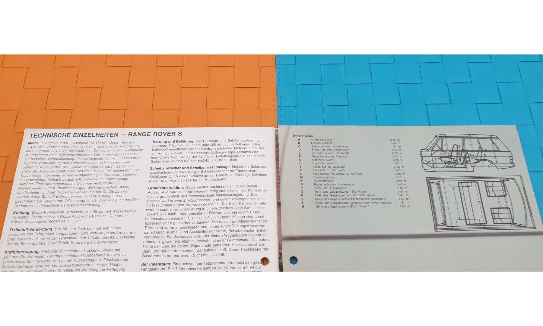 Riviste & Magazine: RANGE ROVER S ''CLASSIC'' 1980 - Prospekt / Katalog – Usato da Viganello venduto da CARLiteratur 5