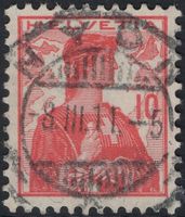 NYON 8.III.11 - Vollstempel auf Helvetia Brustbild