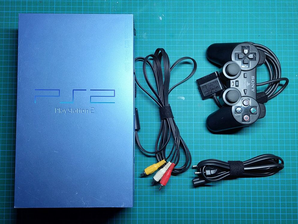 CONSOLE SONY PLAYSTATION 2 Slim - PS2 - Manette/carte mémoire - Box EUR