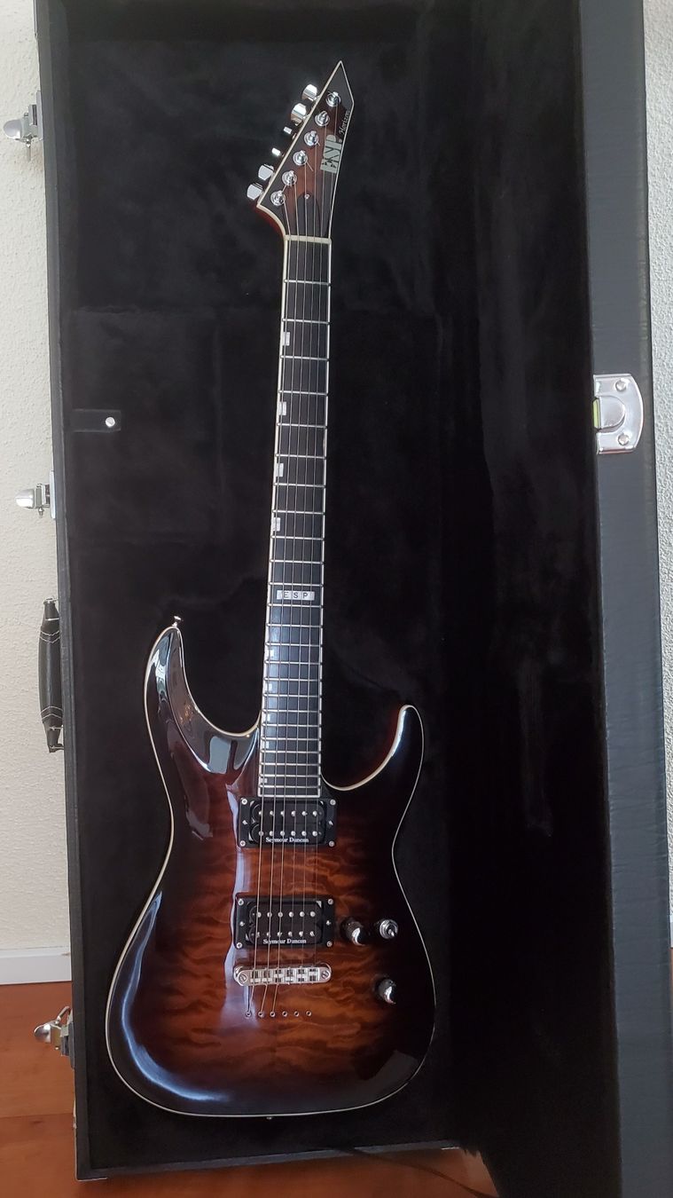 Esp Instruments de musique: ESP Horizon NT II, Dark Brown Sunburst, Japan 2008 – D'occasion à Zürich par Klusek 7