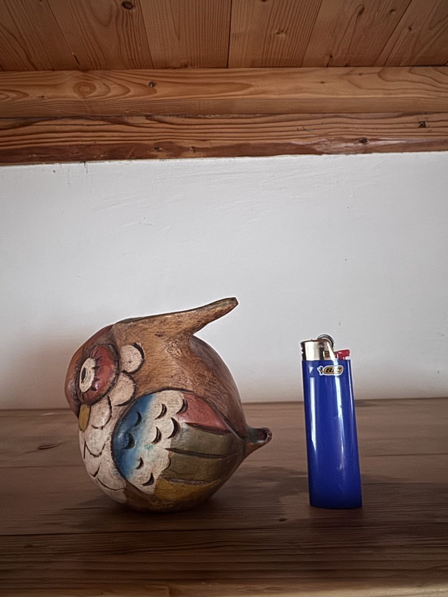 Statuette: Holz Eule Deko, Vintage Handarbeit – Usato da Bäretswil venduto da clothes-freak 1