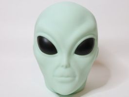 Alien Kopf Spardose Sparkasse unbenutzt