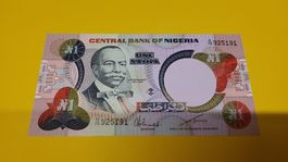 Nigeria 1 Naira Note, unzirkuliert, Jahrgang 1973, Top!