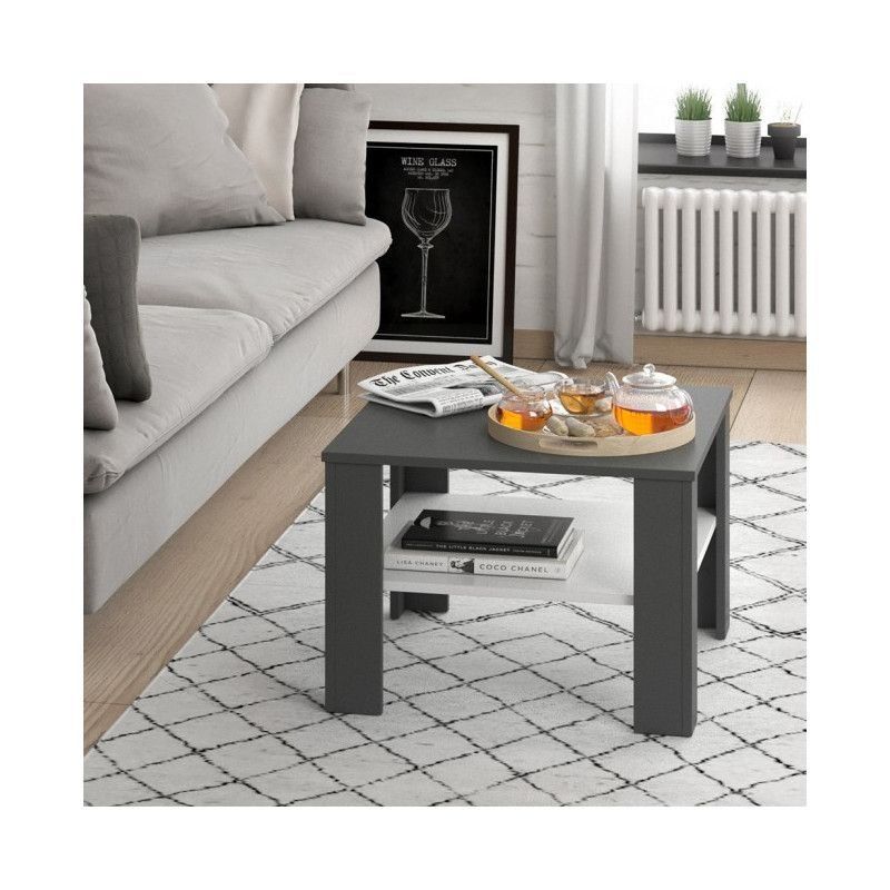 Tische: Couchtisch Beistelltisch Anthrazit/Weiss - Sofatisch – Neu und originalverpackt aus Wallenwil von toesstal-vertrieb