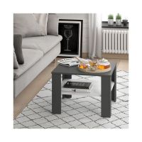 Couchtisch Beistelltisch Anthrazit/Weiss - Sofatisch