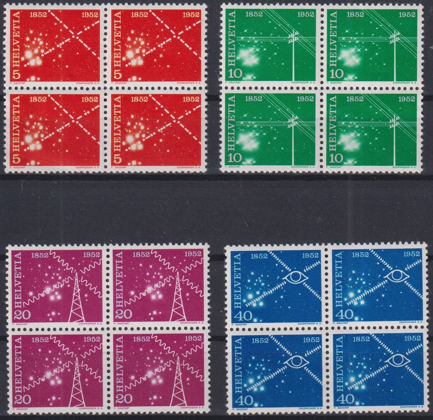 Alle Briefmarken: J72) Satz 309-312, 4.Block, postfrisch – Gebraucht aus Claro von Chanty7