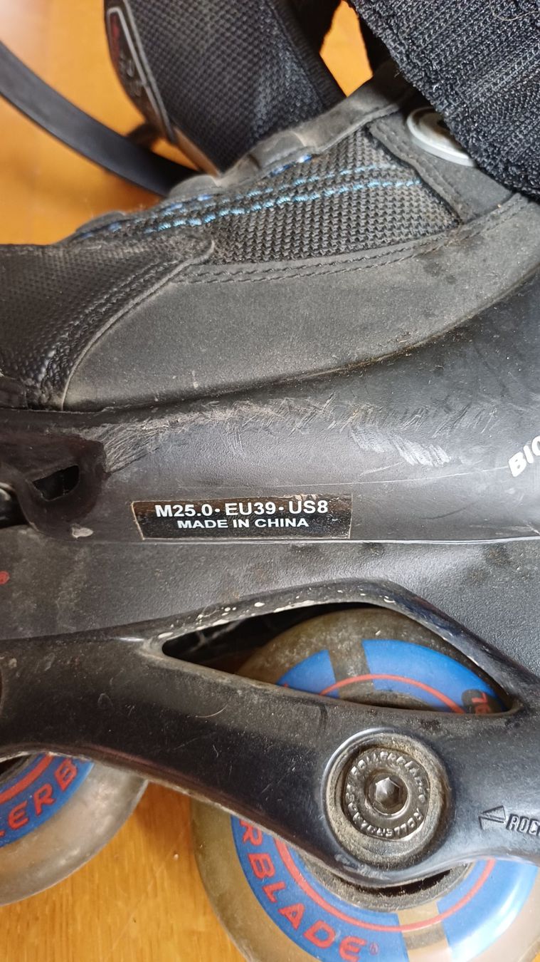 Pattini in linea & Pattini a rotelle: Inline Skates Rollerblade schwarz gebraucht Grösse 39 – Usato da Oberneunforn venduto da Bumbam 4