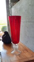 Vase rot kelchförmig, Höhe ca. 65 cm