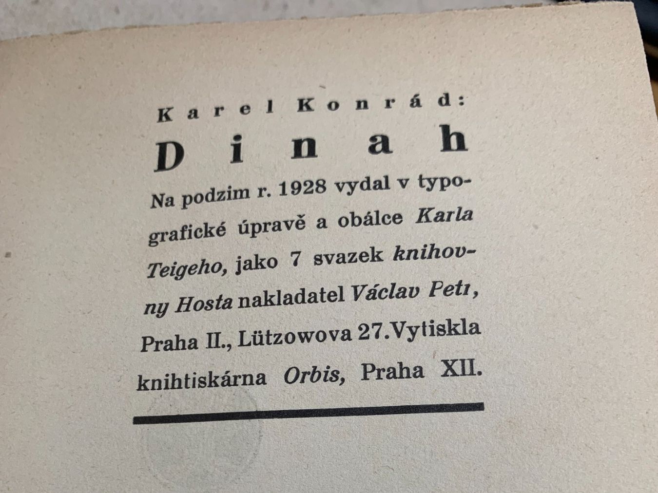 Libri: Cecoslovacchia - "Dinah" - 1928 - (Tschechoslowakei). – Usato da Sorengo venduto da 74in 3