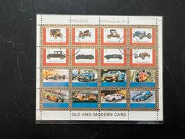 Ajman old Cars + Rennwagen Miniblock gest.  (A593)