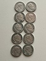 Lot mit 10 Stk. 5 Rp. 1909