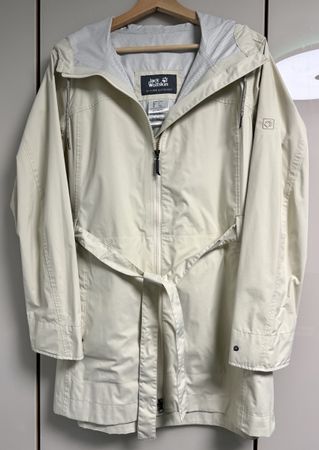 Jack Wolfskin Regenmantel beige Grösse L wie neu