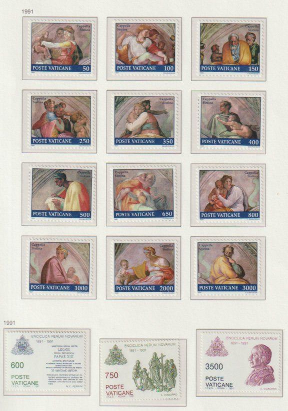 Alle Briefmarken: Timbres Vatican année 1990 1988 1984 – Neu und originalverpackt aus Crans-Montana von kira56 4