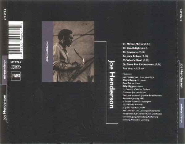 CD: Joe Henderson, Billy Higgins, Ron Carter, Chick Corea, – Usato da Unterbäch venduto da boolic 1