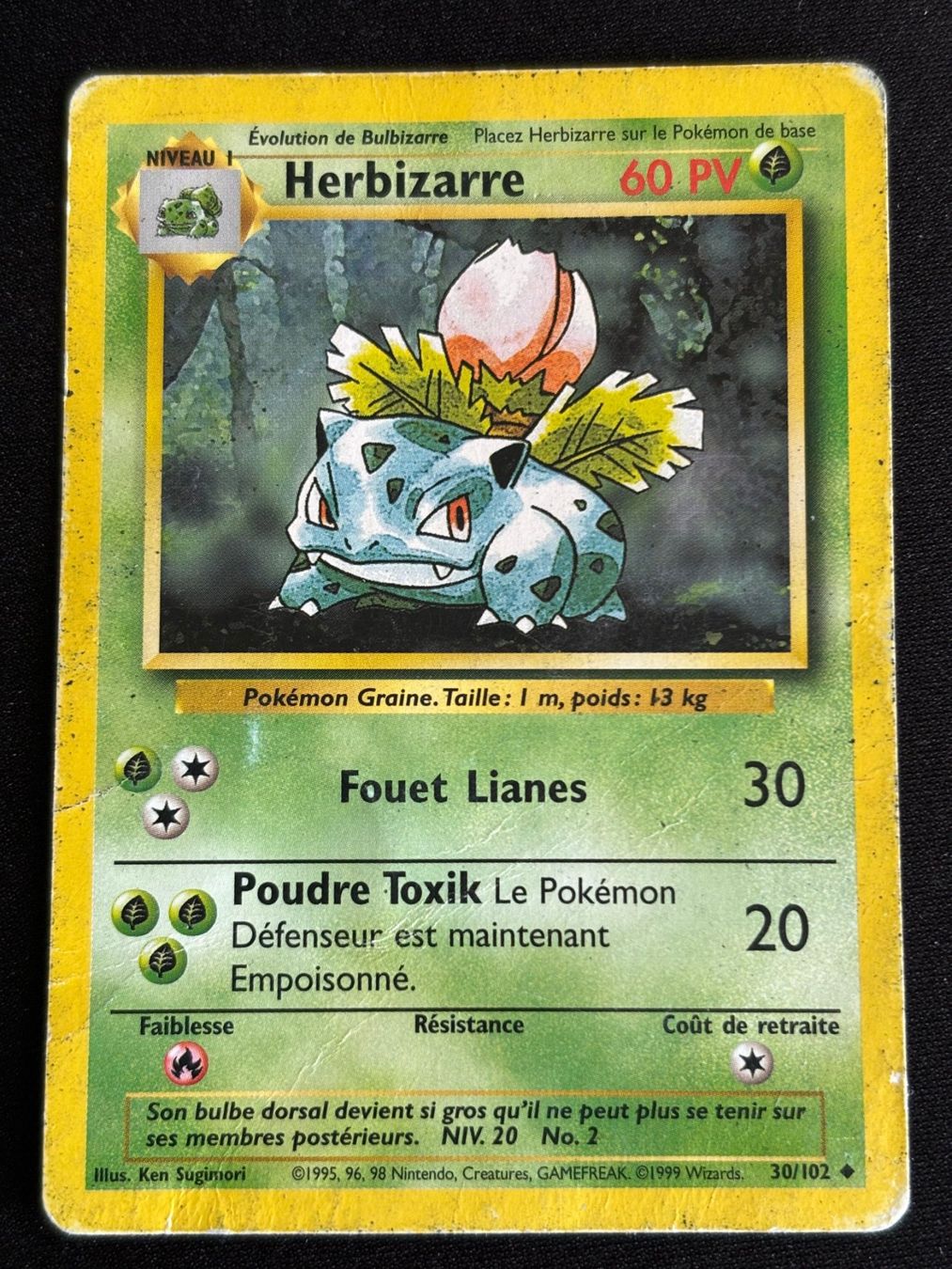 Pokémon Carte collezionabili: Pokemon Herbizarre - Set de Base 30/102 - Français – Usato da Bern venduto da Big_GS