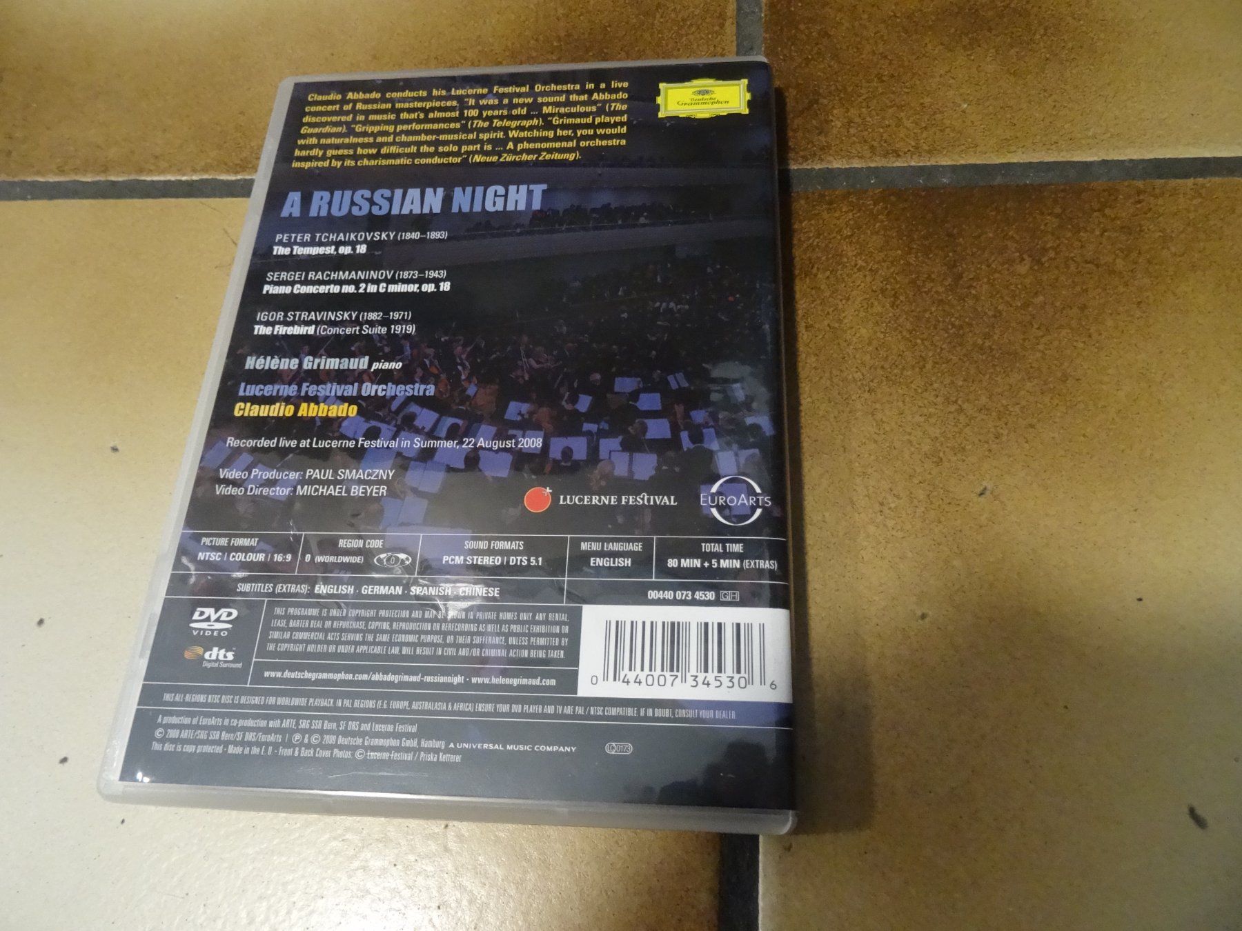 Tutti i DVDs: DVD A Russian Night Claudio Abbado – Usato da Olten venduto da Disc-Ausverkauf 2