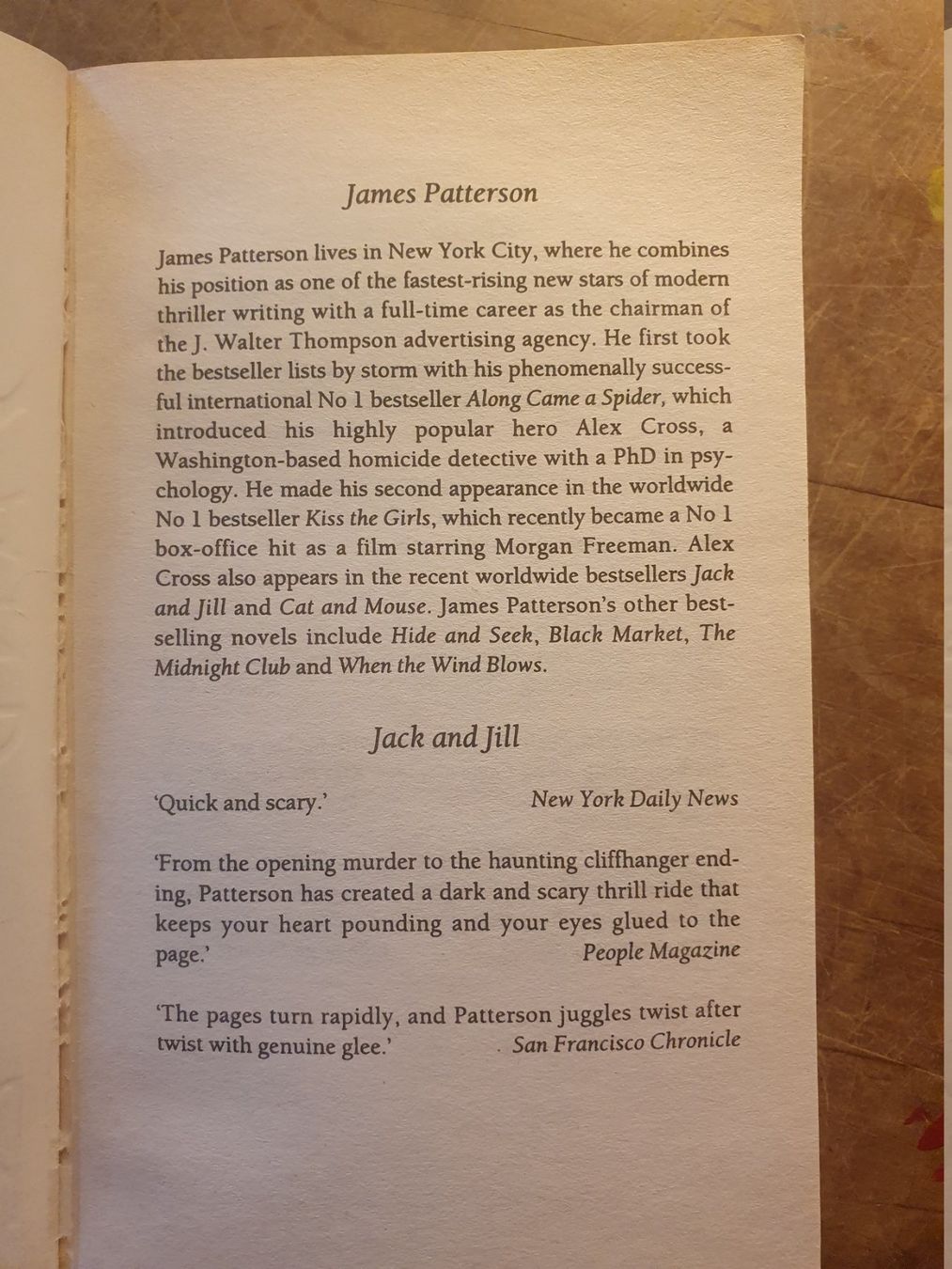 Libri: Jack And Jill - James Patterson – Usato da Zürich venduto da loosebone 1