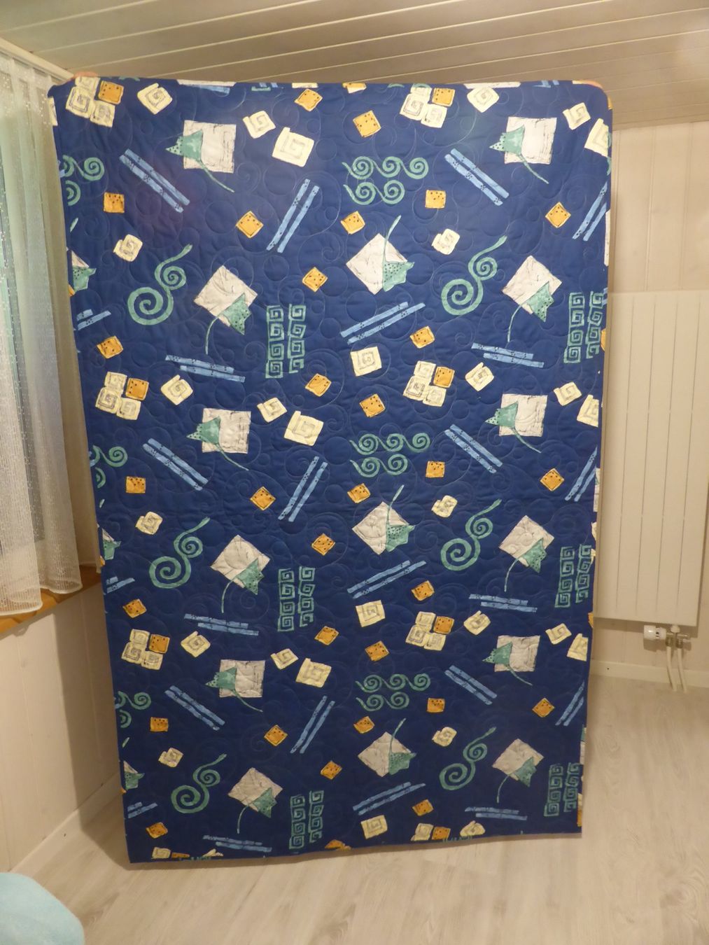 Coperte: Quilt - Patchwork - Scrappy Decke 120 x 188 cm – Nuovo (secondo la descrizione) da Brunnadern venduto da pinkfaden 3