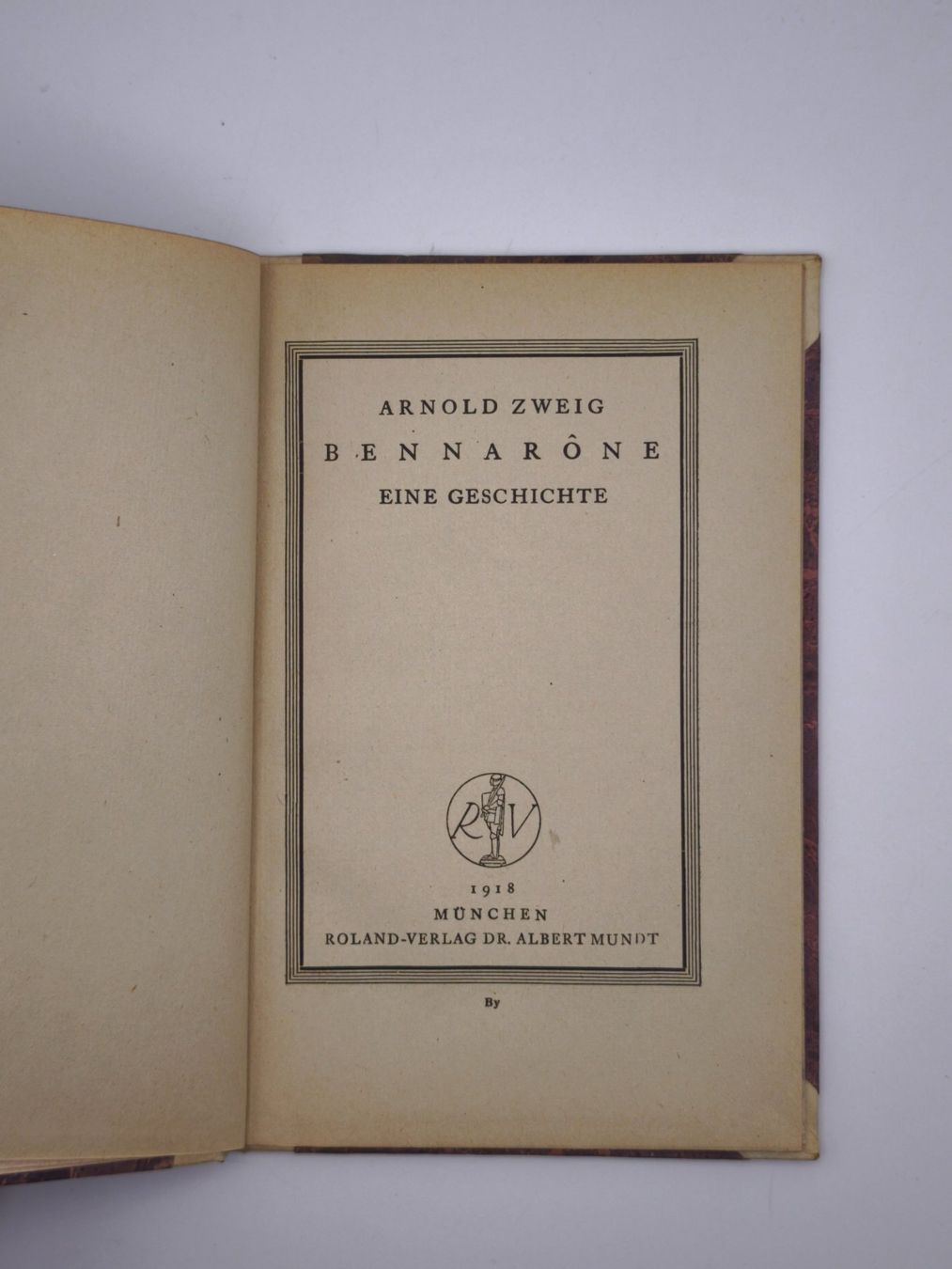 Libri: ARNOLD ZWEIG - BENNARONE - NUMMERIERTES EXPL. – Usato da Goldach venduto da Gaip