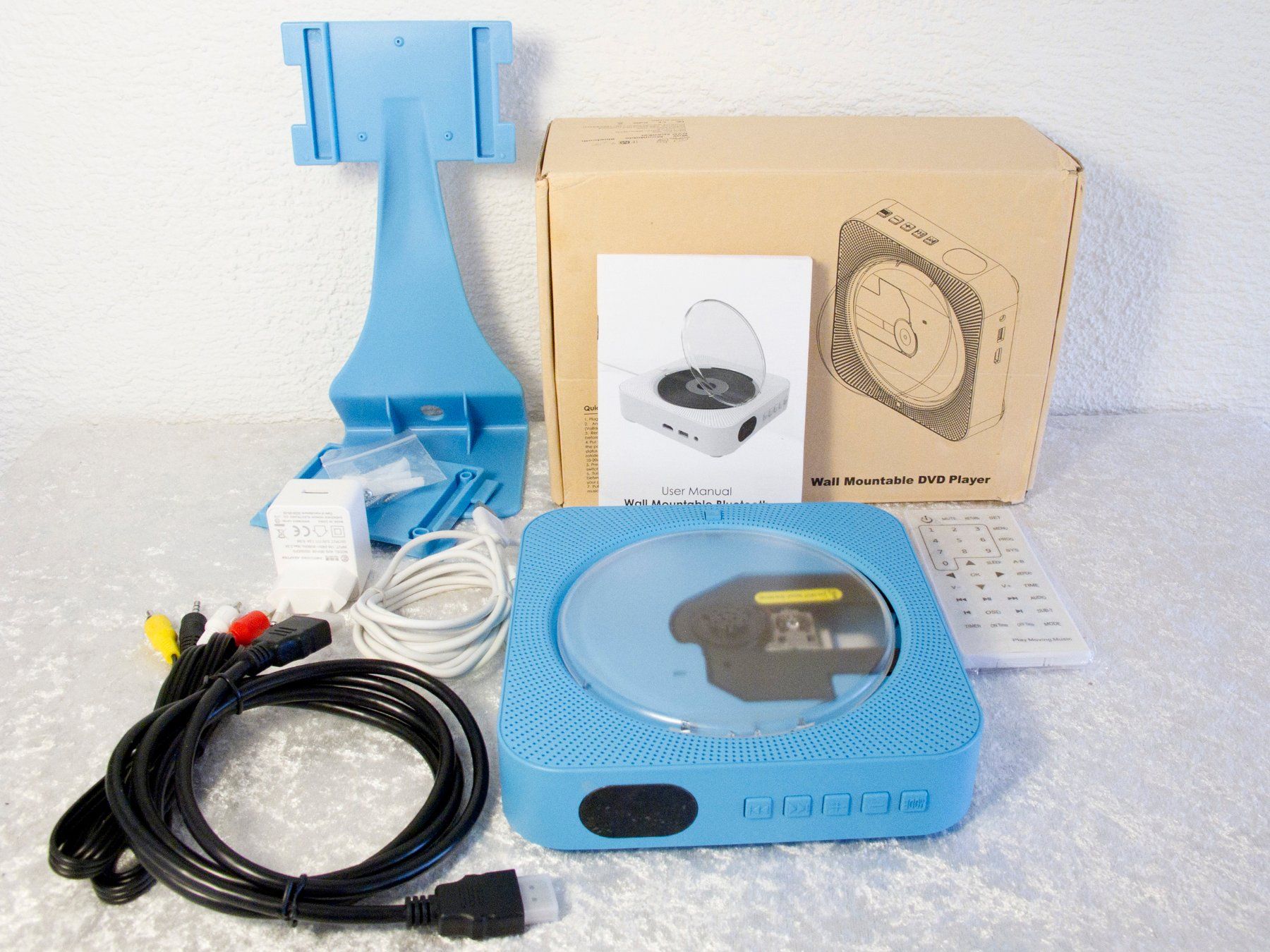 Lettore multimediale portatile: WALL MOUNTABLE DVD & CD Player mit HDMI und Bluetooth – Usato da Blauen venduto da wosonst 1
