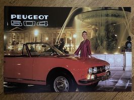PEUGEOT 504 Coupé / Cabriolet 1972 Prospekt deutsch brochure