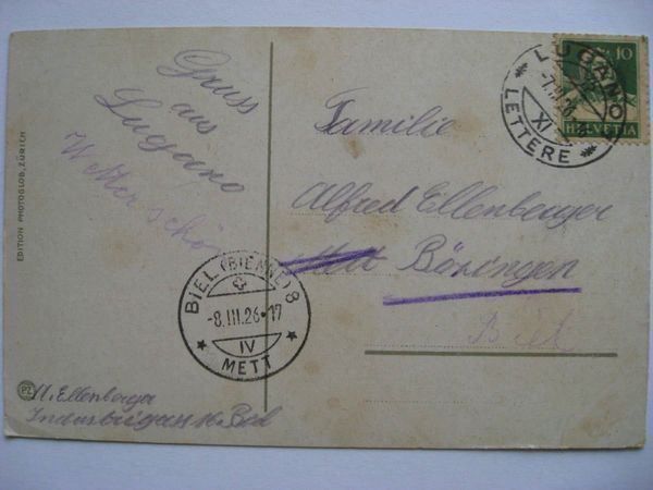 Cartoline postali: AK  Lugano - Quai – Usato da Gundetswil venduto da Egro01 1