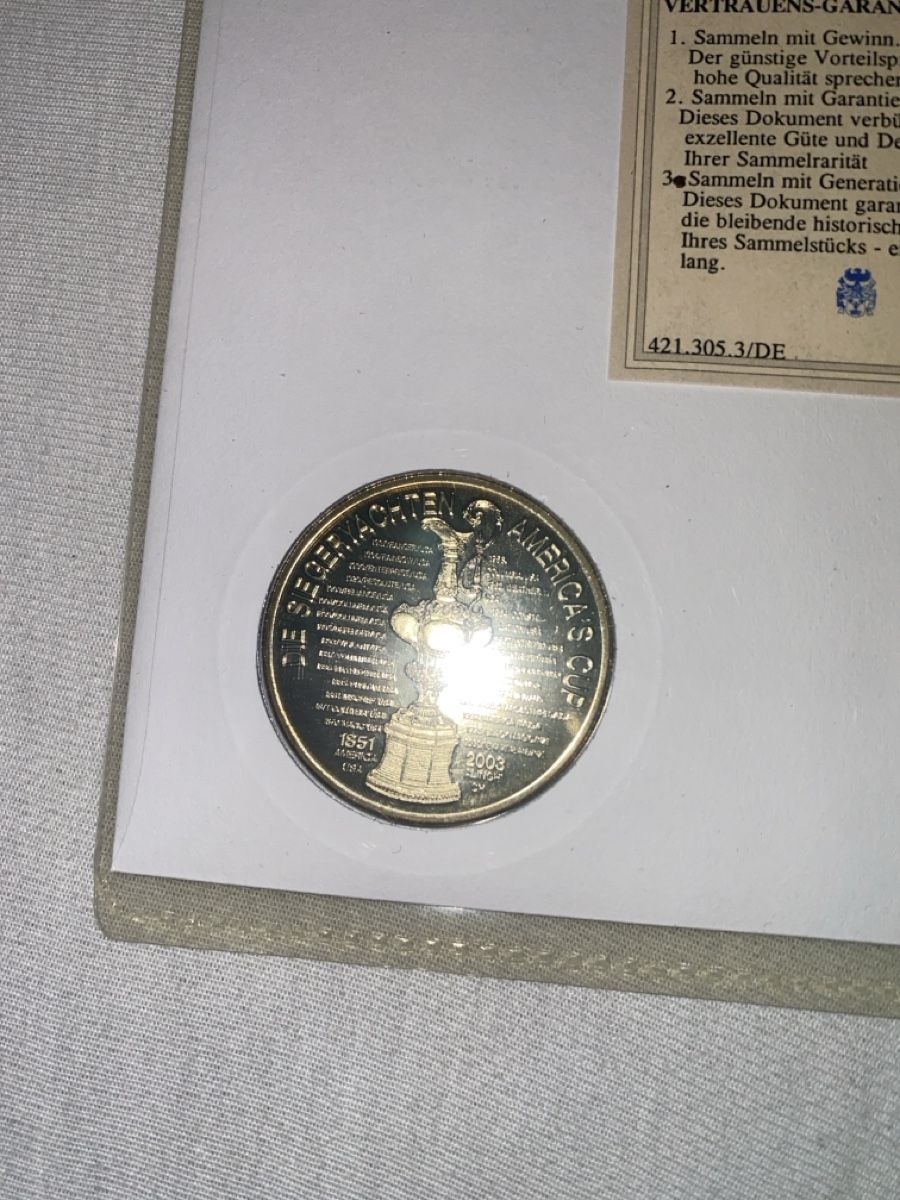 Tutti le monete: Numisbrief Alinghi America's Cup 2003 – Usato da Dornach venduto da kil_rc55 3