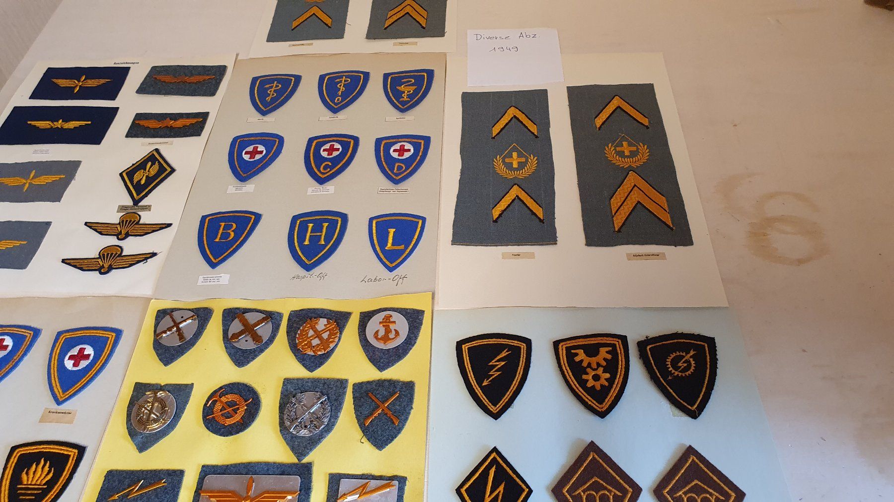 Schweizer Armee Placchette & Badge: Schweizer Militär div. Abzeichen Ord. 1949 – Usato da Richigen venduto da Auerhahn11 3