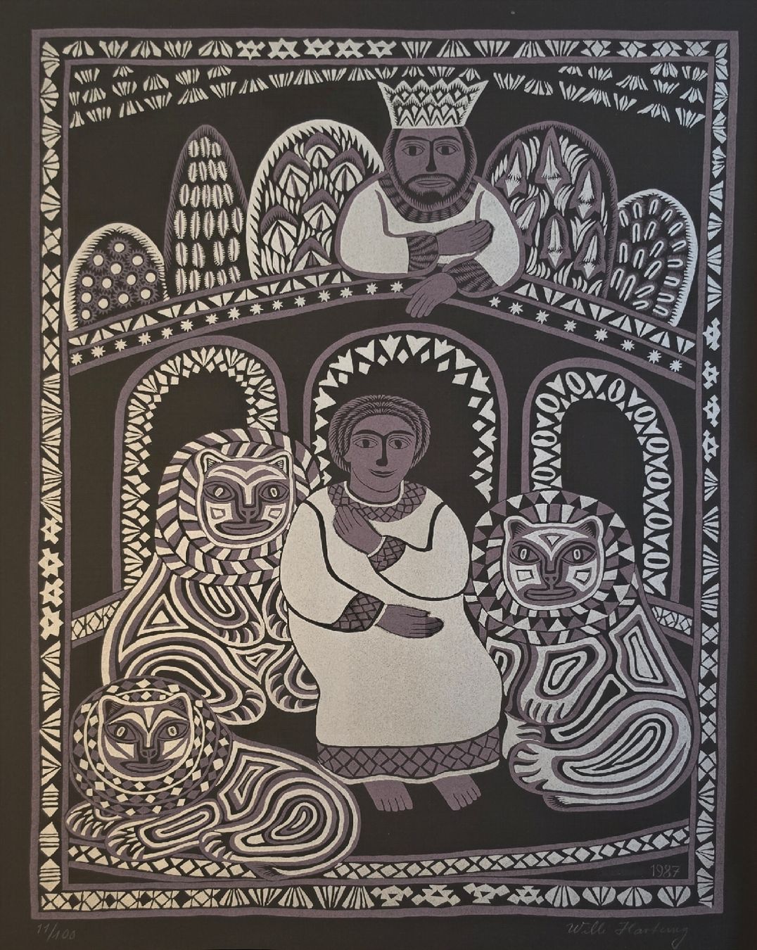 Grafica & Litografie: Willi Hartung  Orig. Farblithografie handsigniert – Usato da Emmenbrücke venduto da Kunstankaufverkauf9 1