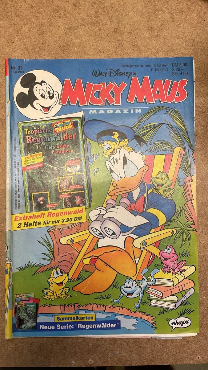 Fumetti: Micky Maus Magazin Nr. 33/1993  – Usato da Therwil venduto da rubininio