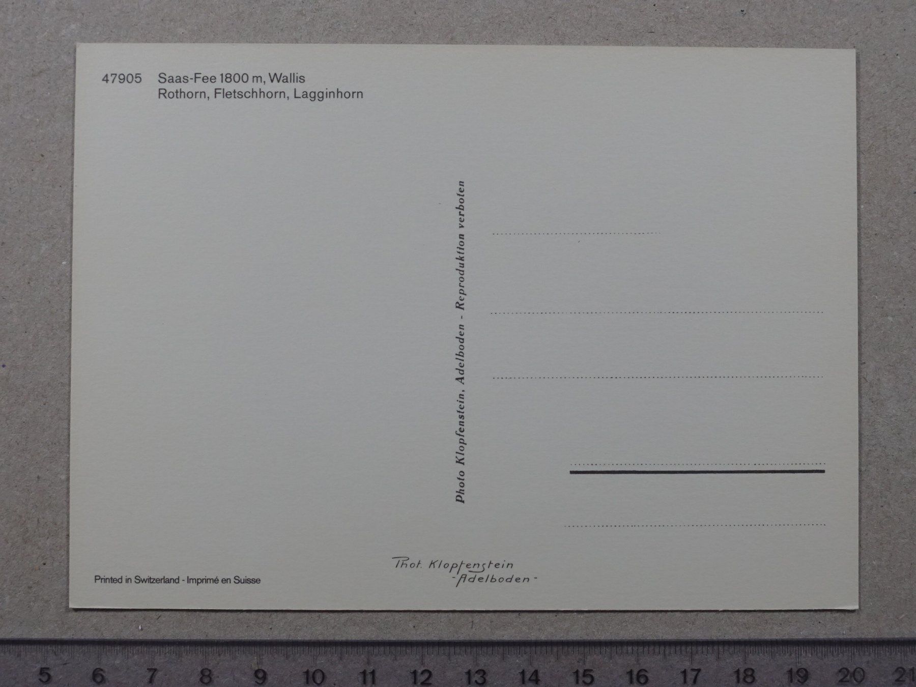 Cartoline postali: Saas-Fee, Gondelbahn, Luftseilbahn – Usato da Lenzburg venduto da fh1 1