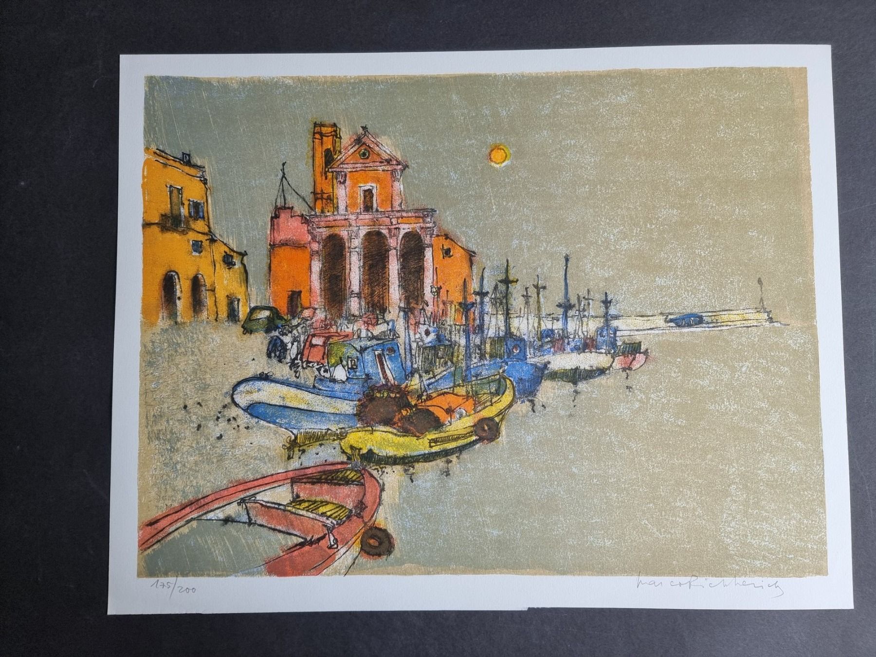 Grafica & Litografie: MARCO RICHTERICH LITHOGRAPHIE  SIGNIERT NUMMERIERT – Usato da Gersau venduto da kunst-online 1