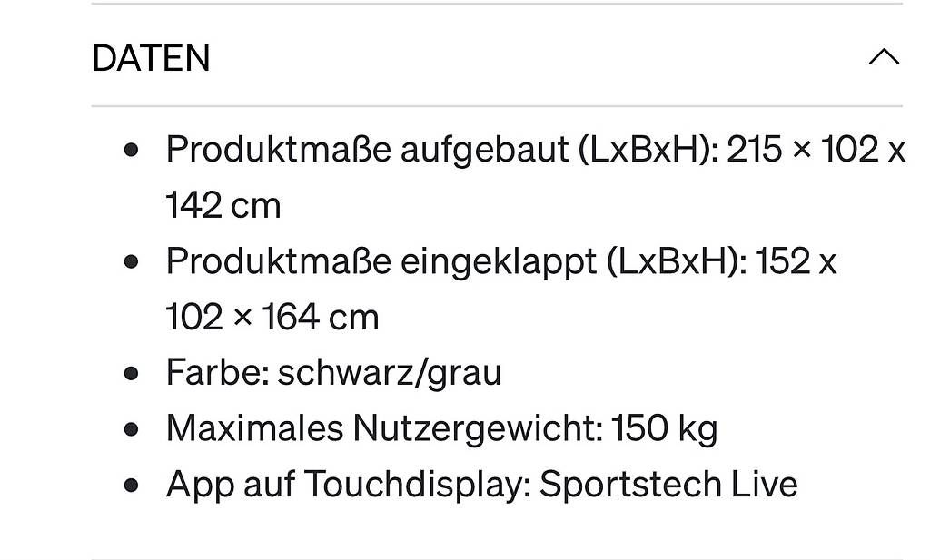 Hometrainer: Sportstech Profilaufband F75 – Gebraucht aus Hochdorf von Garraty 1