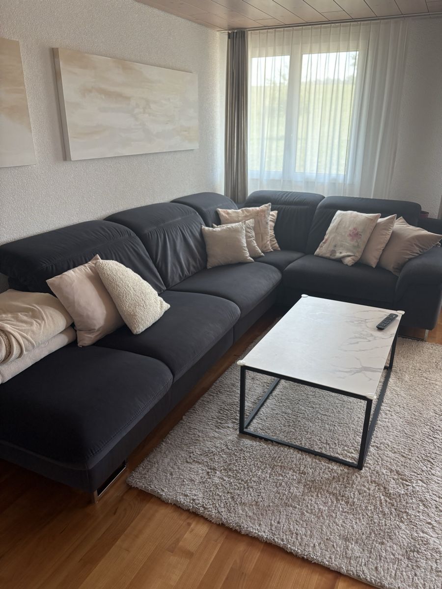 Sofas: Ecksofa antrazith mit Relaxfunktion guter Zustand – Gebraucht aus Lenggenwil von Coco1 1