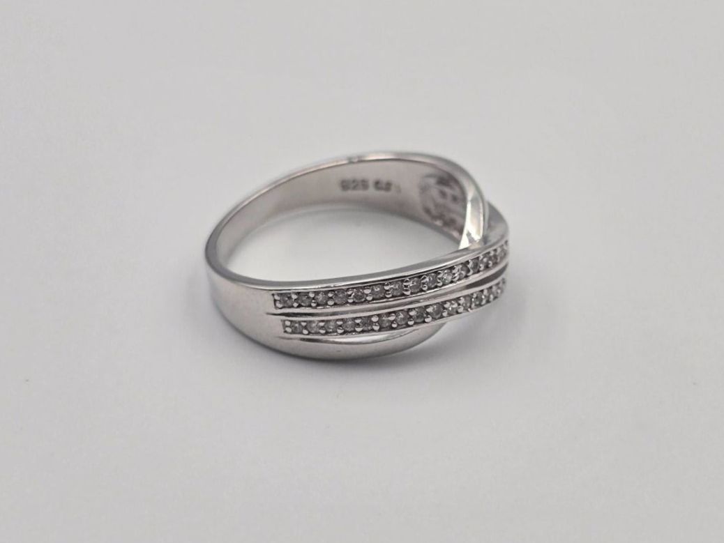 Anelli: Ring Silber 925 Zirkonia Gr. 58 – Nuovo e nell'imballaggio originale da Zug venduto da gold.schmuck 2