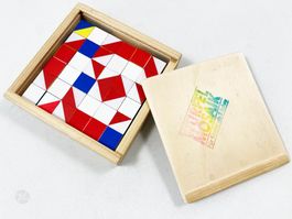 MOSAIK 6x6 Würfel Holzpuzzle Puzzle Vintage Bauhaus Design