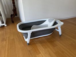 Babybadewanne faltbar mit Badesitz