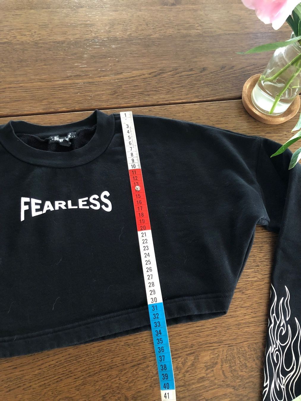 Pulls & Sweat-shirts: DOLLSKILL Fearless Pullover Crop Noir Flames S HOROSCOPEZ – D'occasion à St-Aubin FR par Tiweety 6
