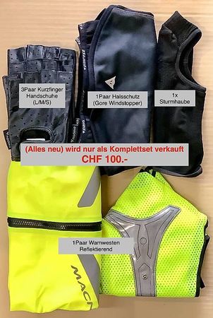 Diverse Bekleidungsstücke für Motorradfahrer