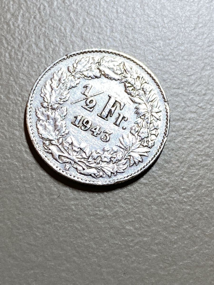 Tutti le monete: Suisse - 50 centimes - 1943 - AG  – Usato da Payerne venduto da Mike1682